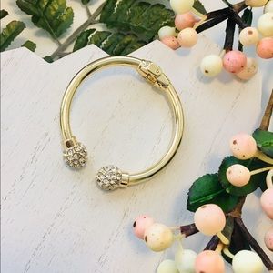 INC Pavé Sphere Hinge Cuff
